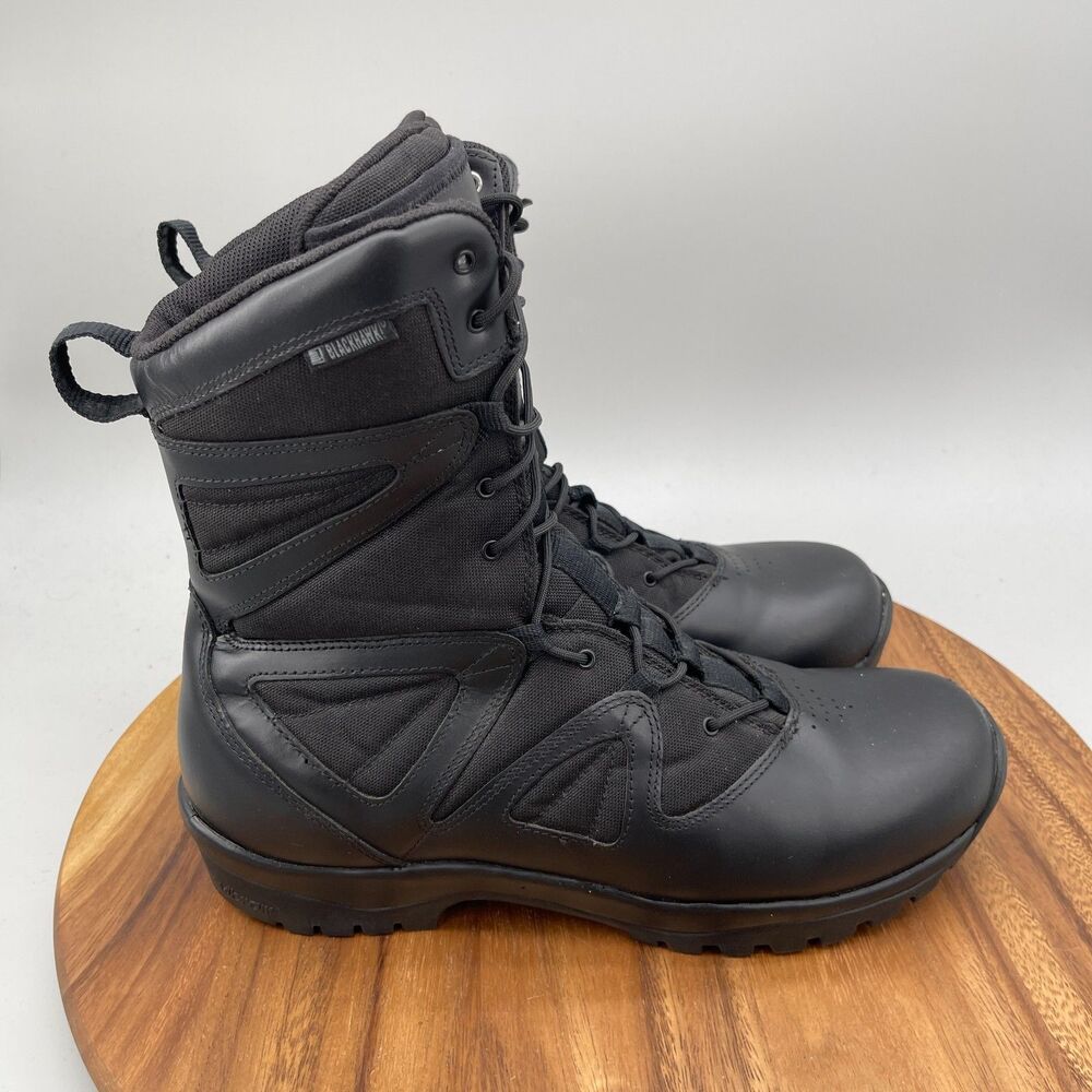 Blackhawk Ultralight Boots Mens Size 12 M Black Leather Tactical Military Vibram